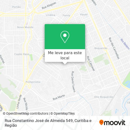 Rua Constantino José de Almeida 549 mapa