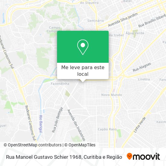Rua Manoel Gustavo Schier 1968 mapa