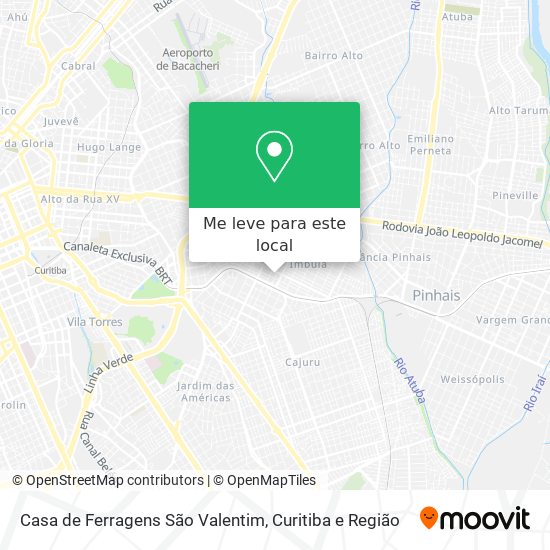 Casa de Ferragens São Valentim mapa