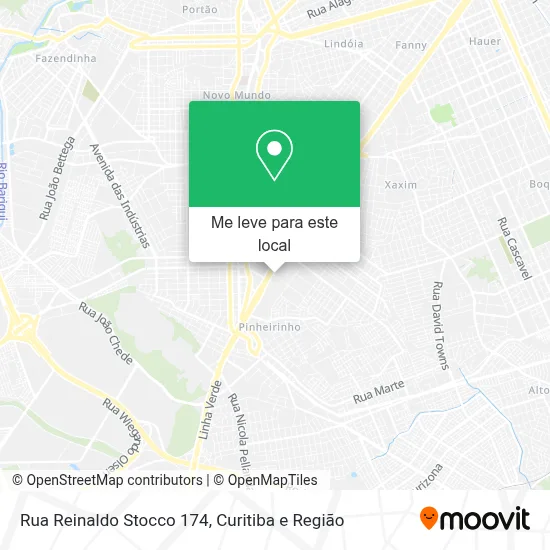 Rua Reinaldo Stocco 174 mapa