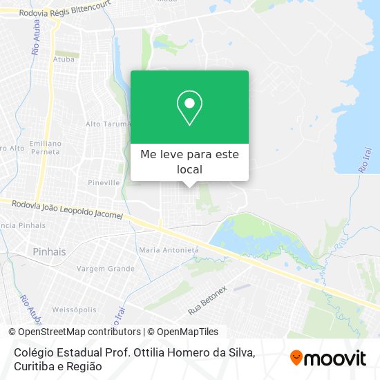 Colégio Estadual Prof. Ottilia Homero da Silva mapa