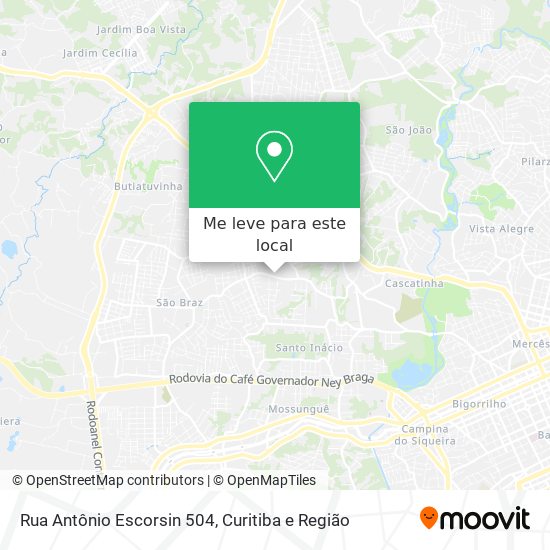 Rua Antônio Escorsin 504 mapa