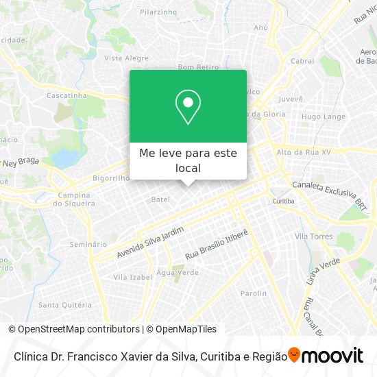 Clínica Dr. Francisco Xavier da Silva mapa