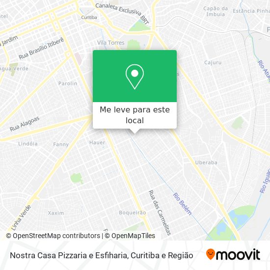 Nostra Casa Pizzaria e Esfiharia mapa