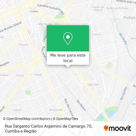 Rua Sargento Carlos Argemiro de Camargo 70 mapa