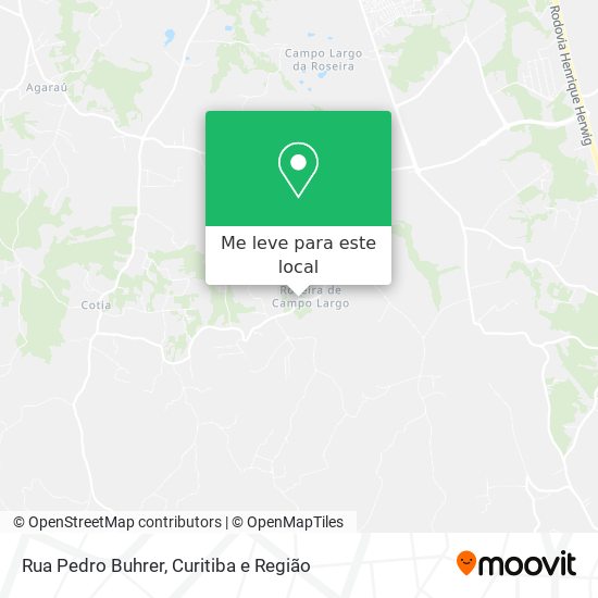 Rua Pedro Buhrer mapa