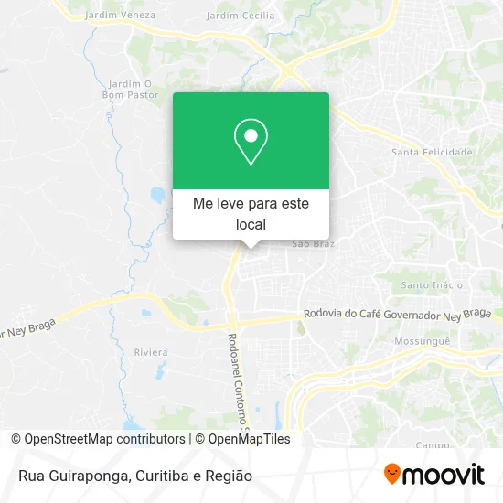 Rua Guiraponga mapa