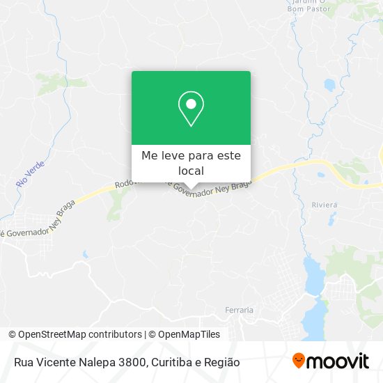 Rua Vicente Nalepa 3800 mapa