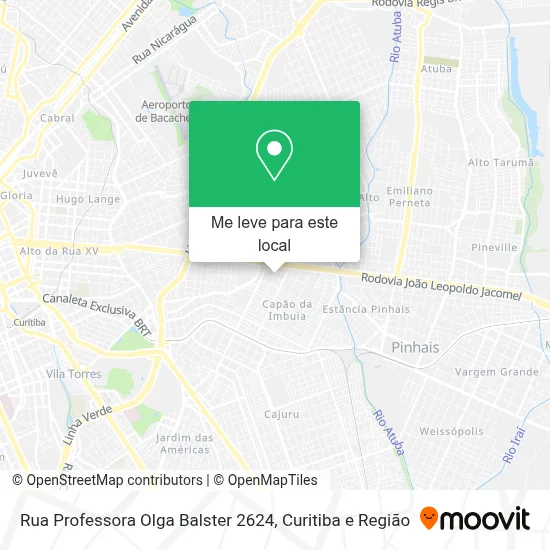 Rua Professora Olga Balster 2624 mapa