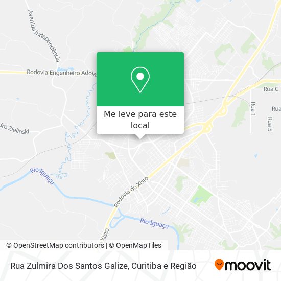 Rua Zulmira Dos Santos Galize mapa