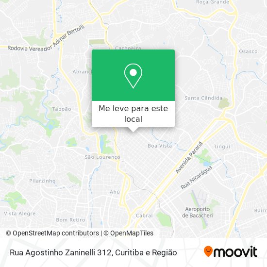 Rua Agostinho Zaninelli 312 mapa
