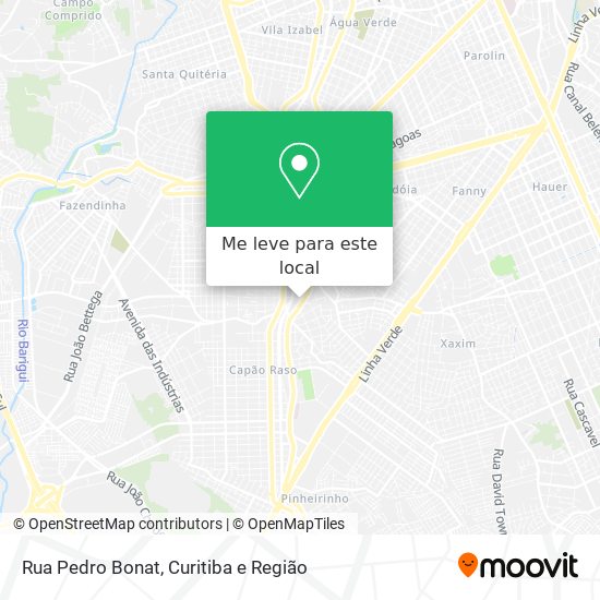 Rua Pedro Bonat mapa