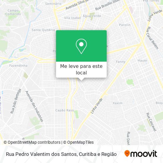 Rua Pedro Valentim dos Santos mapa