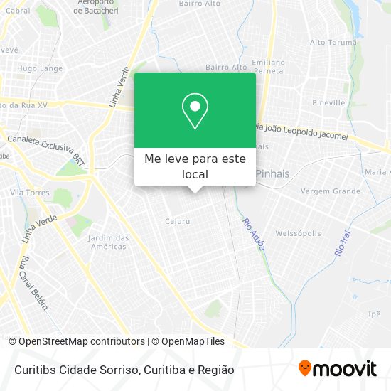Curitibs Cidade Sorriso mapa