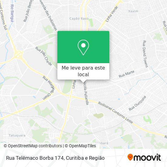 Rua Telêmaco Borba 174 mapa