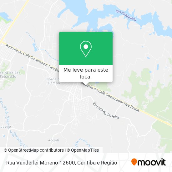 Rua Vanderlei Moreno 12600 mapa