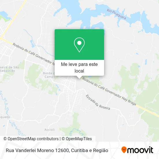 Rua Vanderlei Moreno 12600 mapa