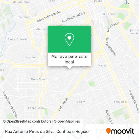 Rua Antonio Pires da Silva mapa