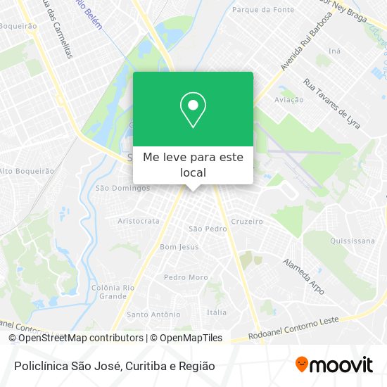 Policlínica São José mapa