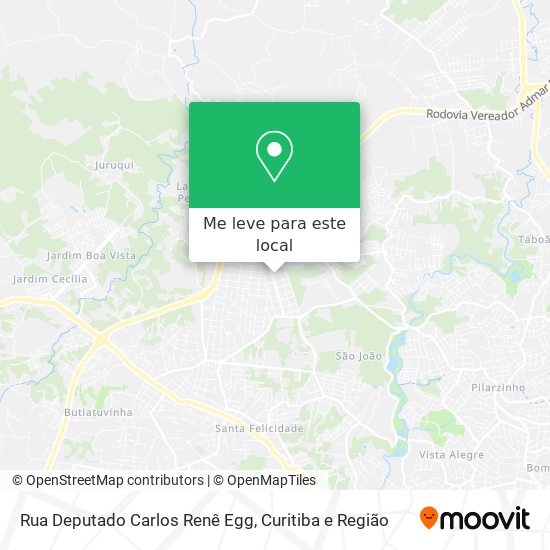 Rua Deputado Carlos Renê Egg mapa