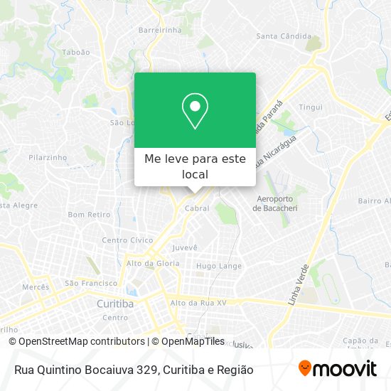 Rua Quintino Bocaiuva 329 mapa