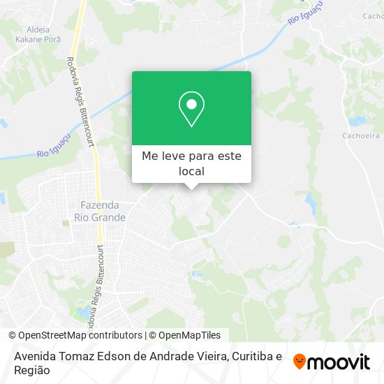 Avenida Tomaz Edson de Andrade Vieira mapa