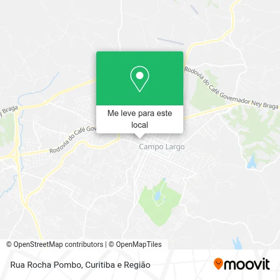 Rua Rocha Pombo mapa