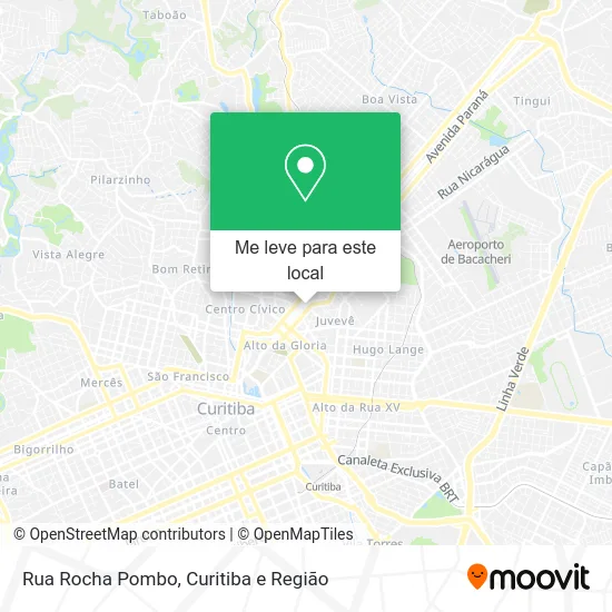 Rua Rocha Pombo mapa