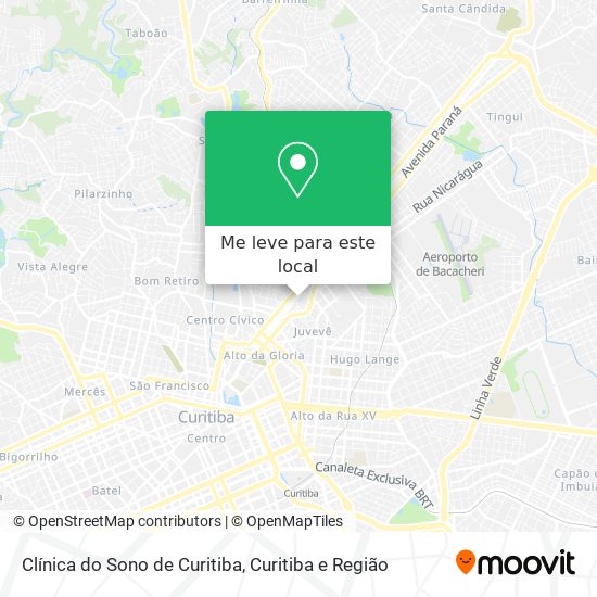 Clínica do Sono de Curitiba mapa