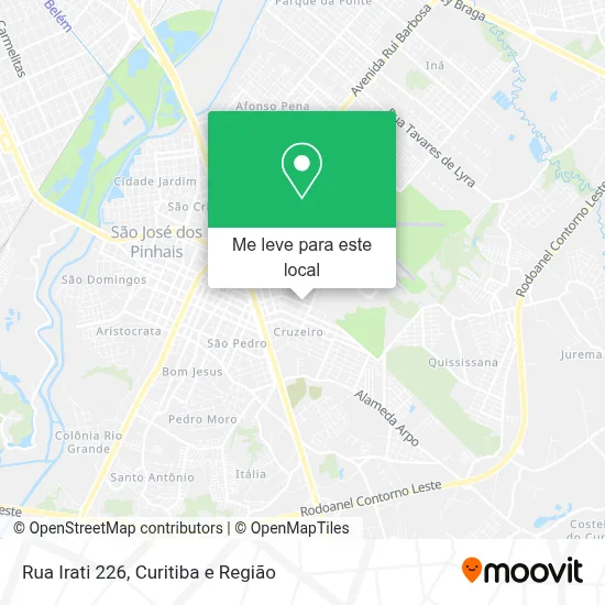 Rua Irati 226 mapa