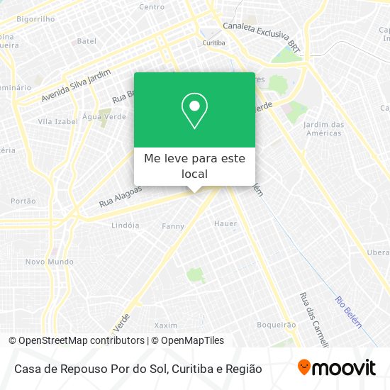 Casa de Repouso Por do Sol mapa