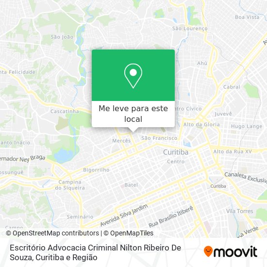 Escritório Advocacia Criminal Nilton Ribeiro De Souza mapa