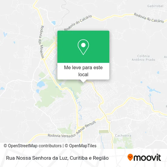 Rua Nossa Senhora da Luz mapa