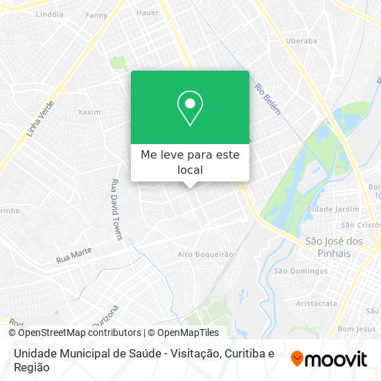 Unidade Municipal de Saúde - Visitação mapa