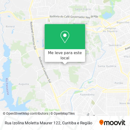 Rua Izolina Moletta Maurer 122 mapa