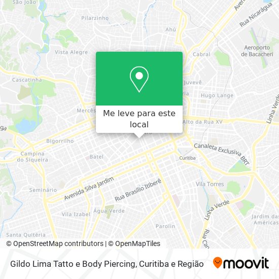 Gildo Lima Tatto e Body Piercing mapa