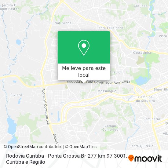 Rodovia Curitiba - Ponta Grossa Br-277 km 97 3001 mapa