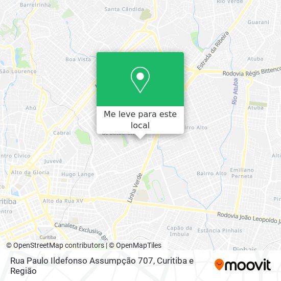 Rua Paulo Ildefonso Assumpção 707 mapa