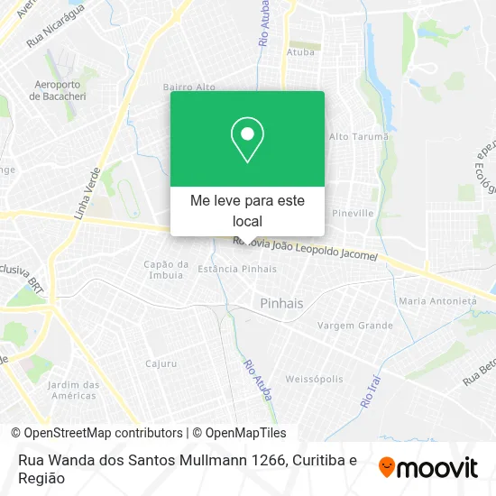 Rua Wanda dos Santos Mullmann 1266 mapa