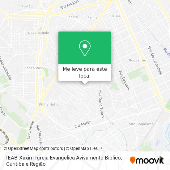 IEAB-Xaxim-Igreja Evangelica Avivamento Biblico mapa