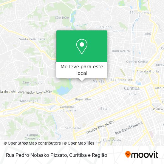 Rua Pedro Nolasko Pizzato mapa