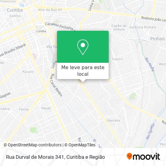 Rua Durval de Morais 341 mapa