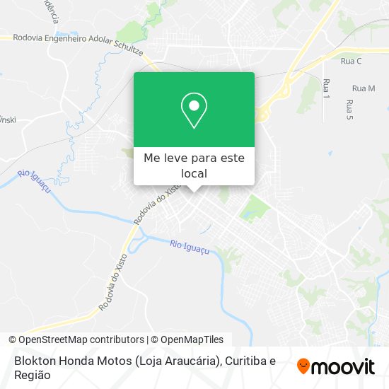 Blokton Honda Motos (Loja Araucária) mapa
