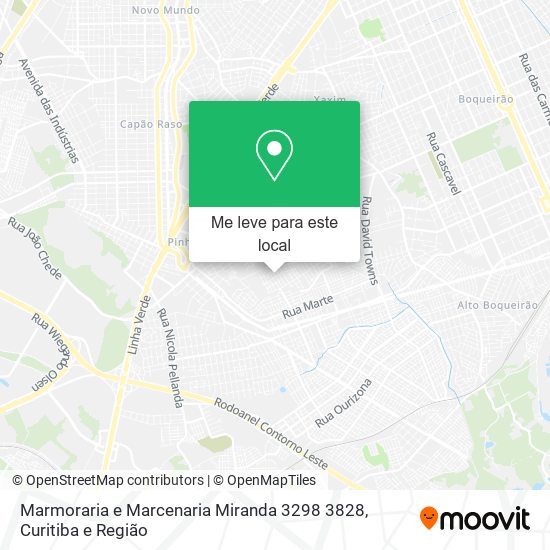 Marmoraria e Marcenaria Miranda 3298 3828 mapa