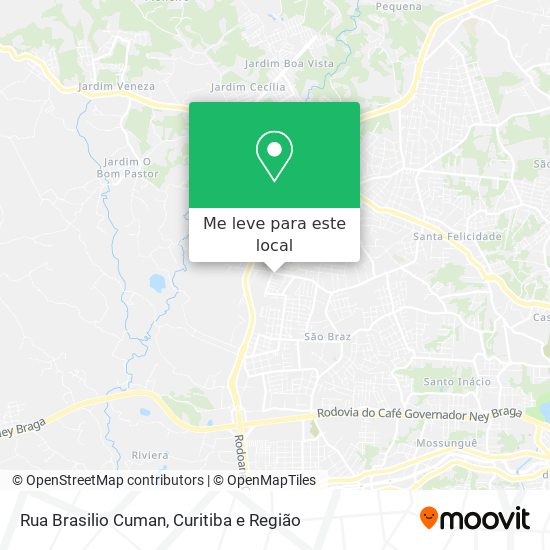 Rua Brasilio Cuman mapa
