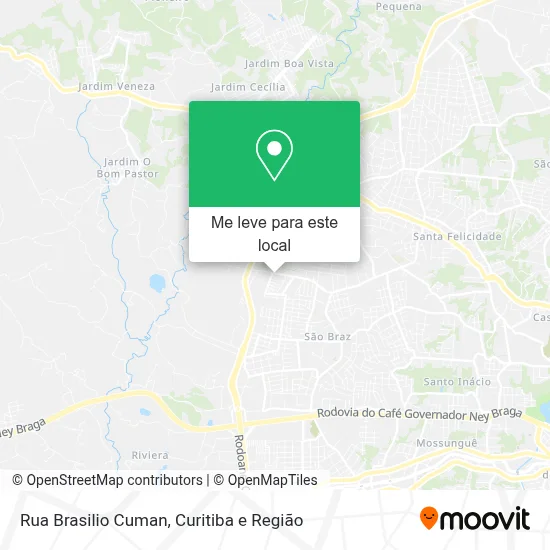 Rua Brasilio Cuman mapa