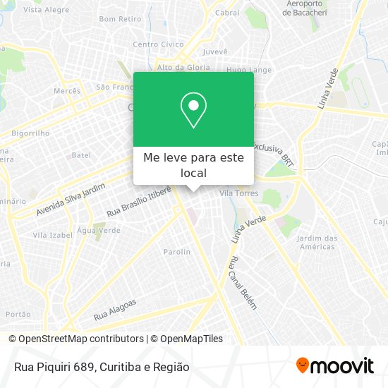 Rua Piquiri 689 mapa