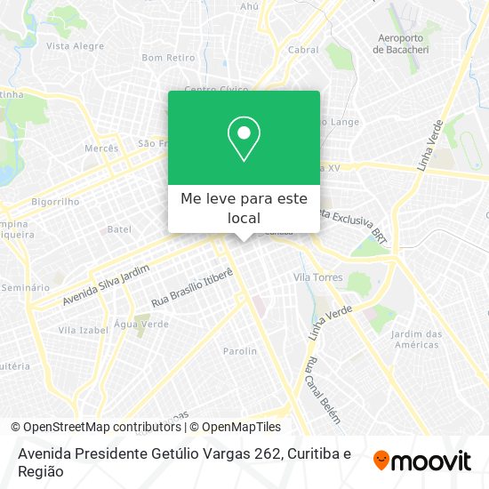 Avenida Presidente Getúlio Vargas 262 mapa