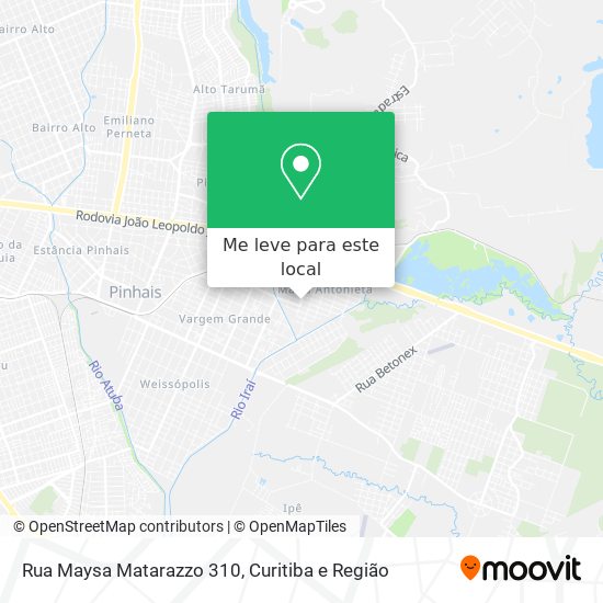 Rua Maysa Matarazzo 310 mapa