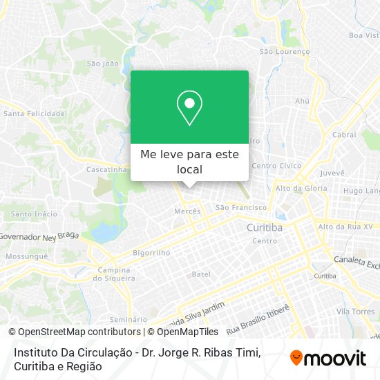 Instituto Da Circulação - Dr. Jorge R. Ribas Timi mapa